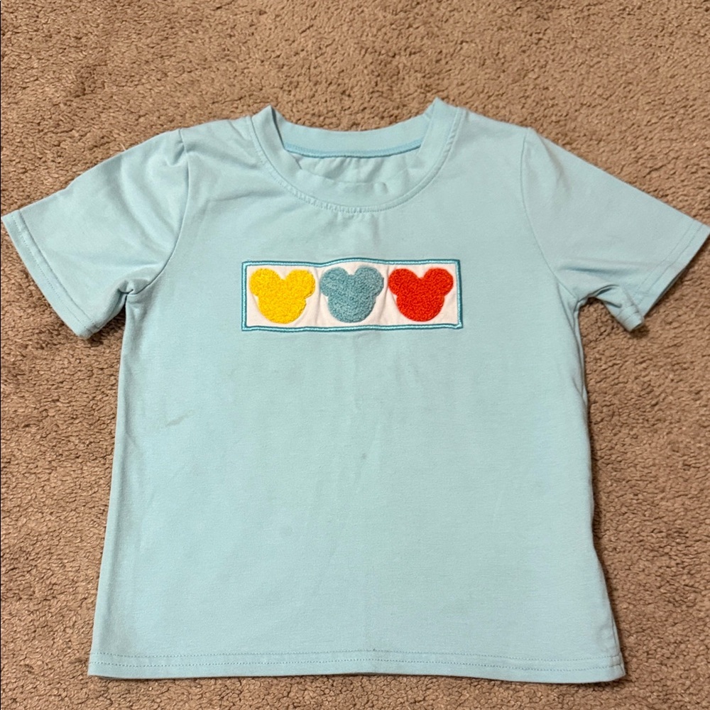 Disney Light Blue T-Shirt with Mickey design